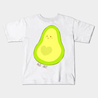 Half Avocado Couple Pair - Right Kids T-Shirt